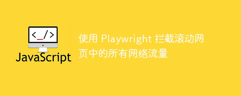 Playwright阻止所有网络请求方法
