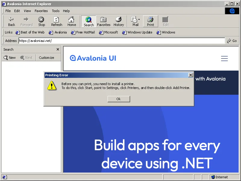 一款超级经典复古的 Windows 9x 主题风格 Avalonia UI 控件库，满满的回忆杀！