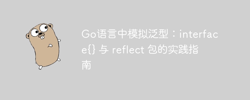 Go语言泛型模拟：interface{}与reflect实战教程