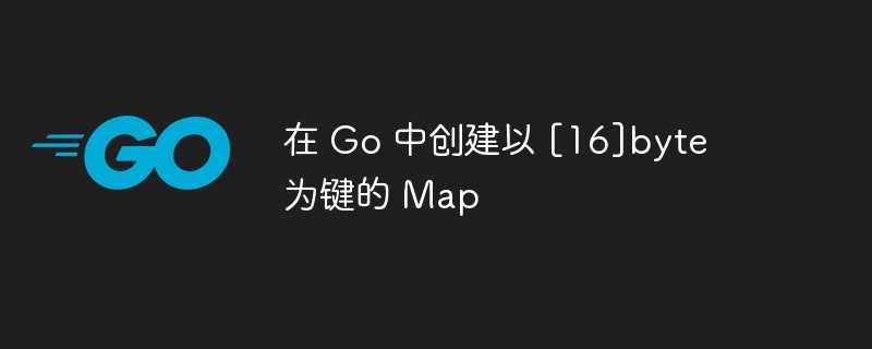 在 Go 中创建以 [16]byte 为键的 Map