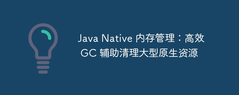 Java高效GC管理：清理大型资源技巧