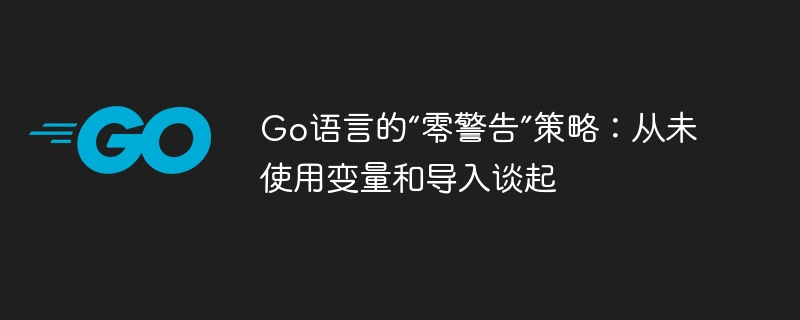 Go语言的“零警告”策略：从未使用变量和导入谈起