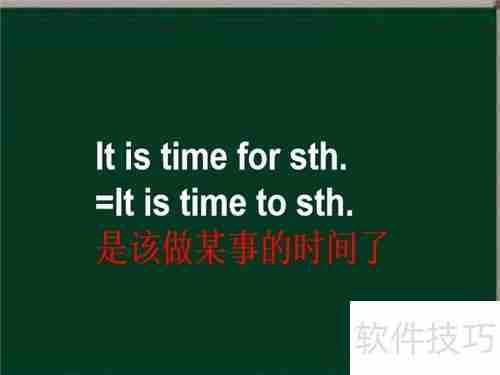 It is time for用法解析