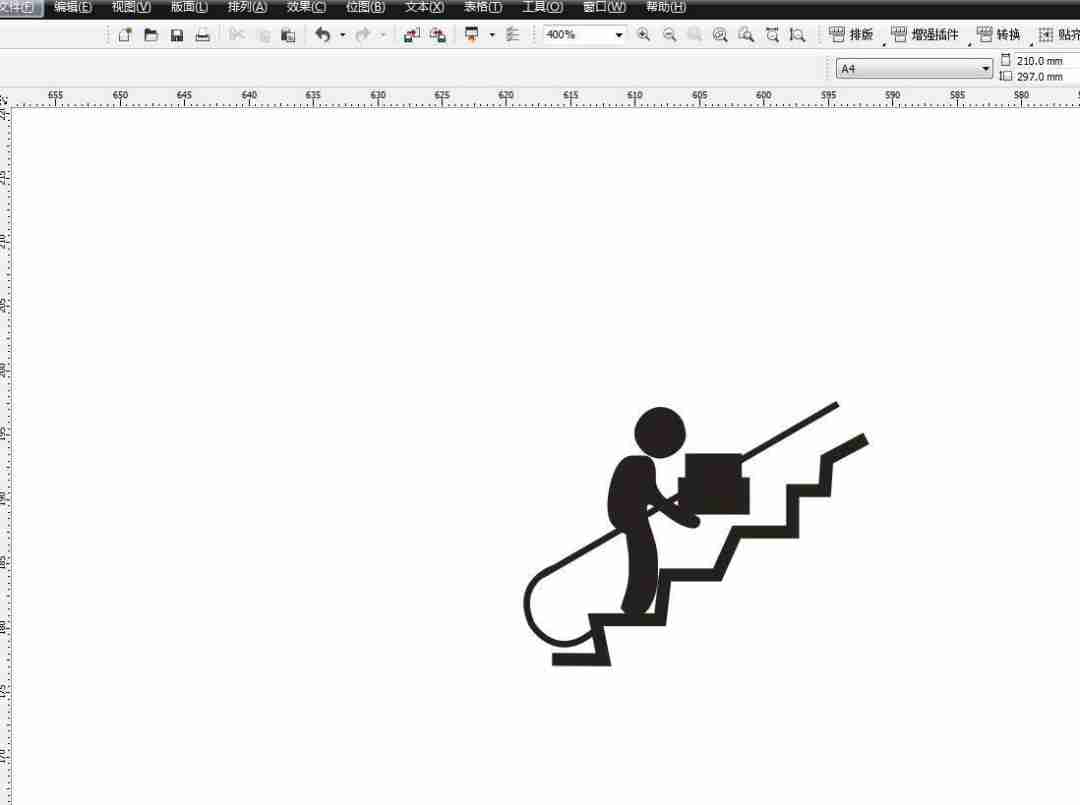 CDR怎么设计禁止运输重物图标