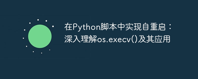 在Python脚本中实现自重启：深入理解os.execv()及其应用
