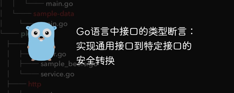 Go语言中接口的类型断言：实现通用接口到特定接口的安全转换