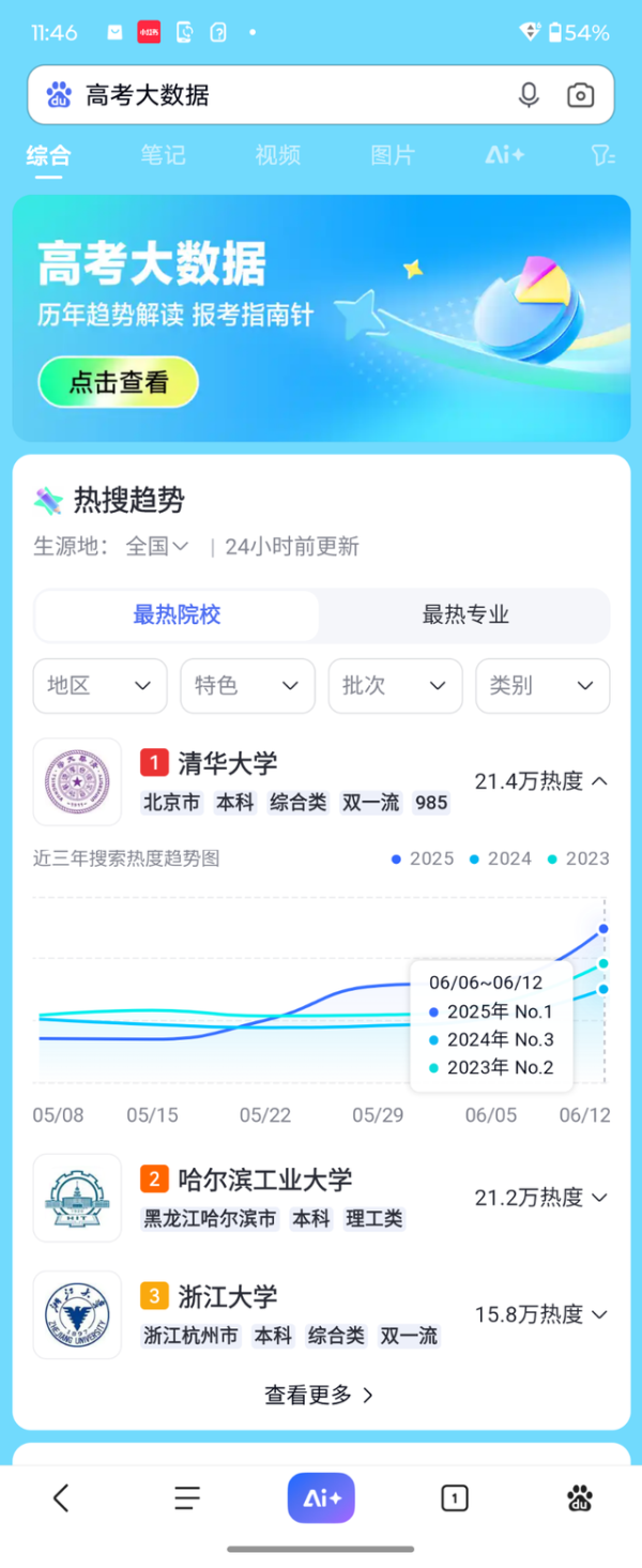 高考报志愿别只看一个AI,多AI比较+大数据才更稳