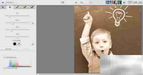 Picasa如何调出褐色照片