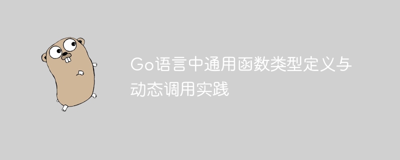 Go语言中通用函数类型定义与动态调用实践
