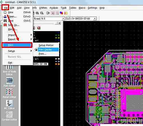 CAM350怎么打印PDF文件?CAM350打印PDF文件的方法