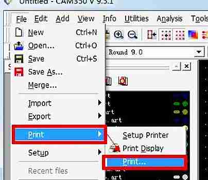 CAM350怎么打印PDF文件?CAM350打印PDF文件的方法