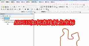 ARCGIS怎么查线折点坐标