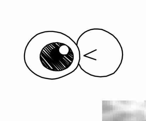 大眼睛螃蟹简笔画