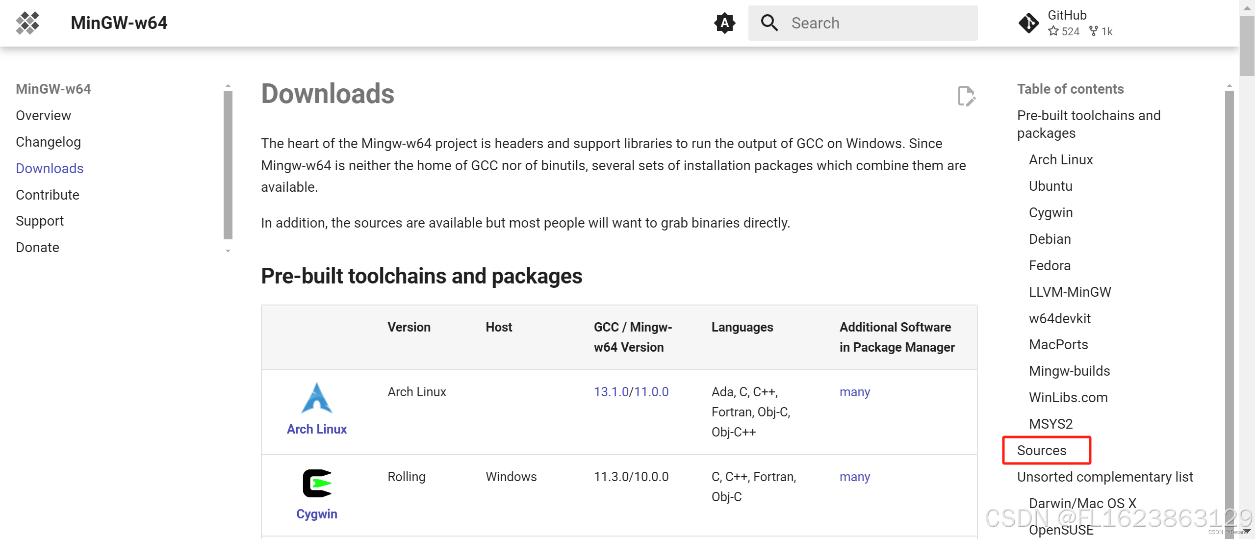 windows上安装mingw教程及mingw64国内下载地址汇总