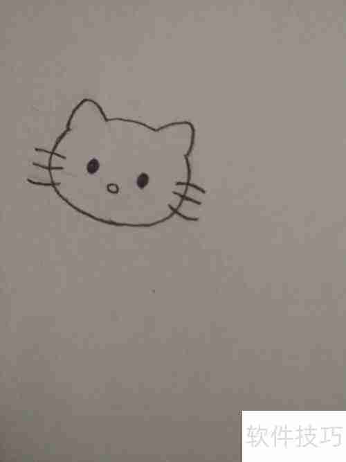 画可爱的Hello Kitty五步曲