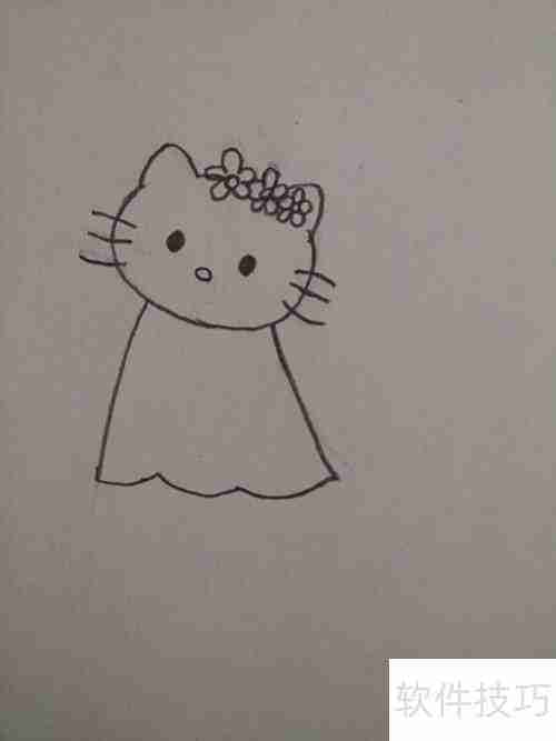 画可爱的Hello Kitty五步曲