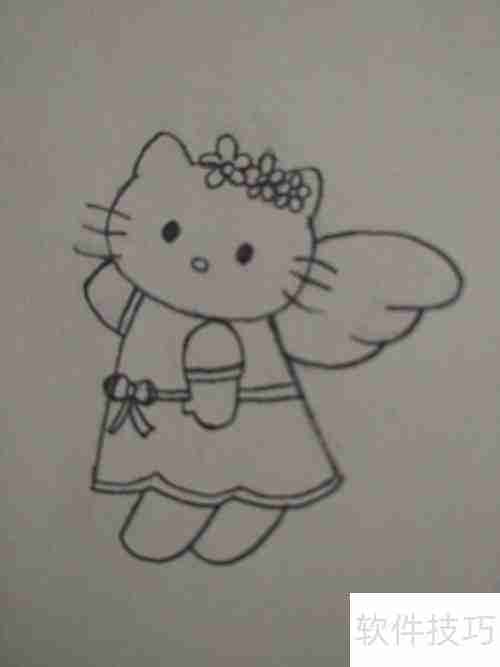 画可爱的Hello Kitty五步曲