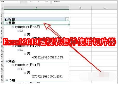 Excel2019透视表切片器使用技巧