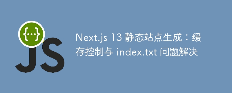 Next.js13静态生成缓存优化技巧