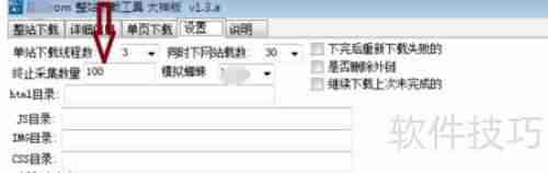 设置整站下载器避错技巧