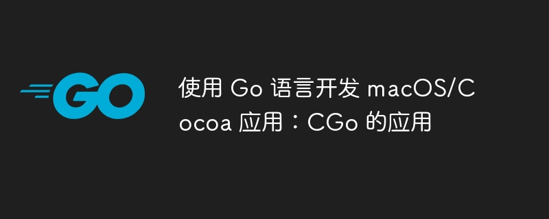 Go开发macOS应用：CGo使用教程