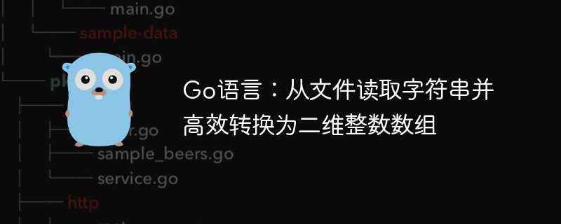 Go读取文件转二维整数数组教程