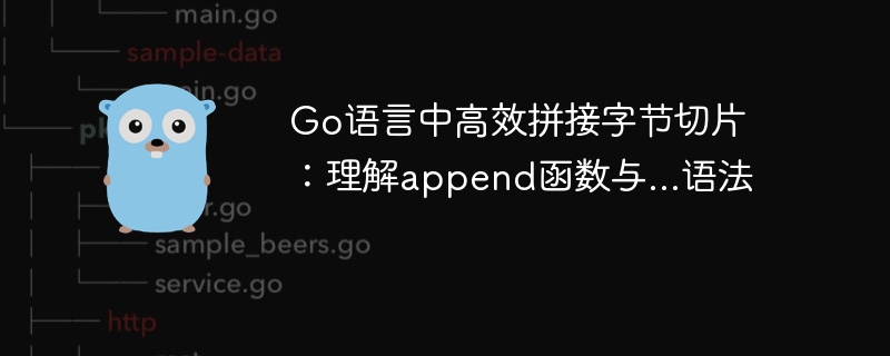 Go语言中高效拼接字节切片:理解append函数与...语法