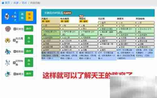 如何查看Pokemmo天王队伍
