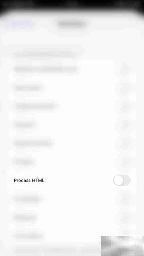 关闭Drafts中Process HTML方法