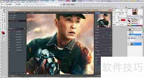 PS滤镜一键转手绘