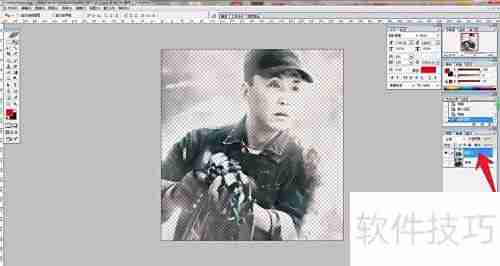 PS滤镜一键转手绘