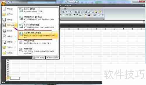 Excel 2007内容转03版格式技巧
