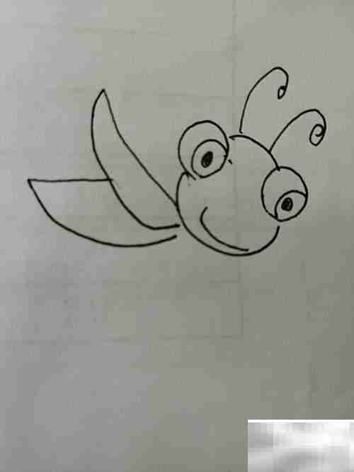 简笔画:大眼睛小蜻蜓