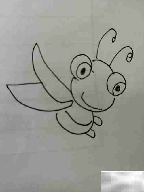 简笔画:大眼睛小蜻蜓