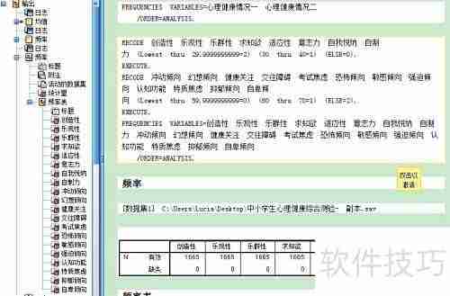 SPSS操作界面详解