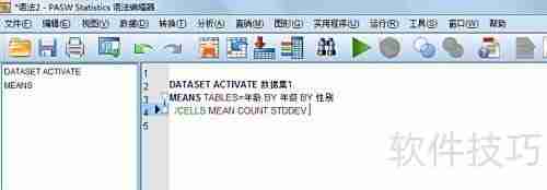 SPSS操作界面详解