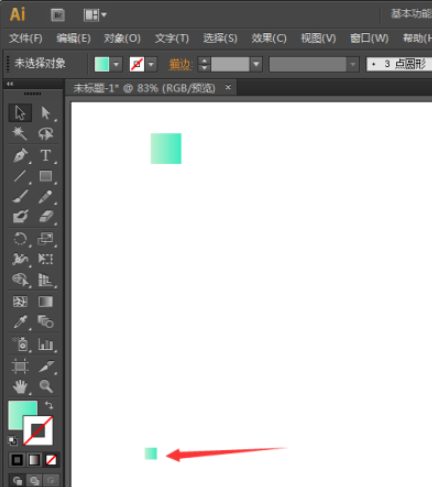 AI如何设置图形按路径由大变小
