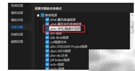 暴风影音关联AMV文件方法