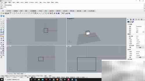 犀牛三视图同步更改工作平面