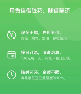 微信分付借款上征信吗 微信分付借款到银行卡是什么意思