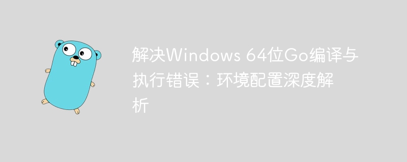 解决Windows 64位Go编译与执行错误：环境配置深度解析
