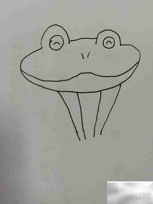 大眼睛小青蛙绘画教程