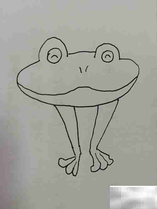 大眼睛小青蛙绘画教程