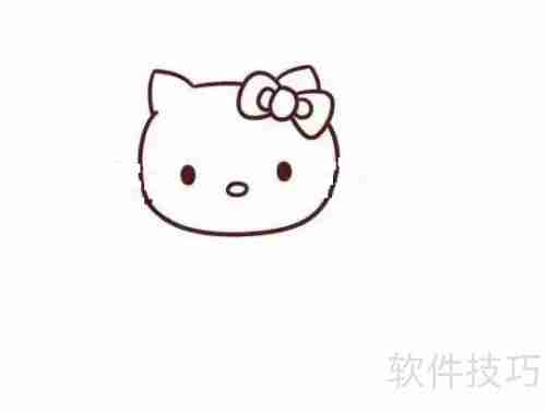 Hello Kitty简笔画步骤