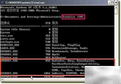 svchost.exe进程解析