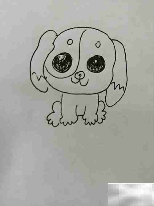 大眼睛小狗绘画教程