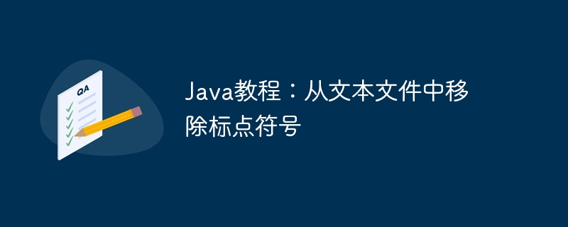 Java文本去标点技巧解析