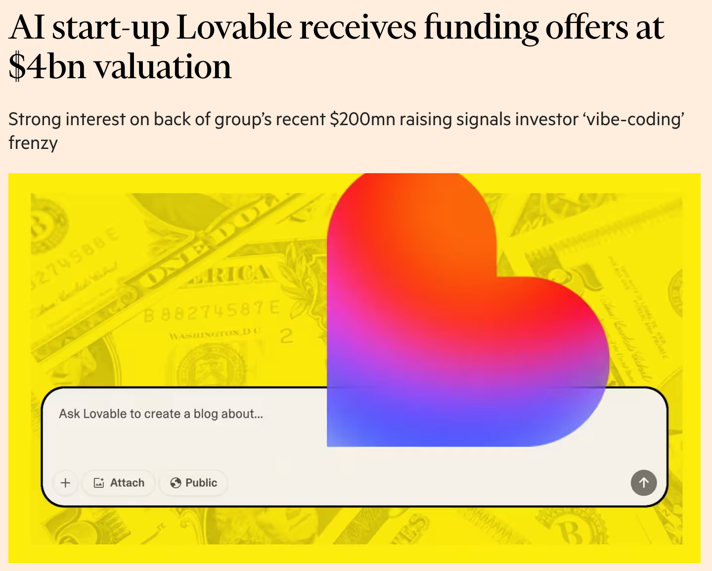 AI编程公司LovableFields获40亿融资