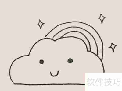 彩虹云绘画技巧