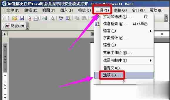 怎么解除word安全模式